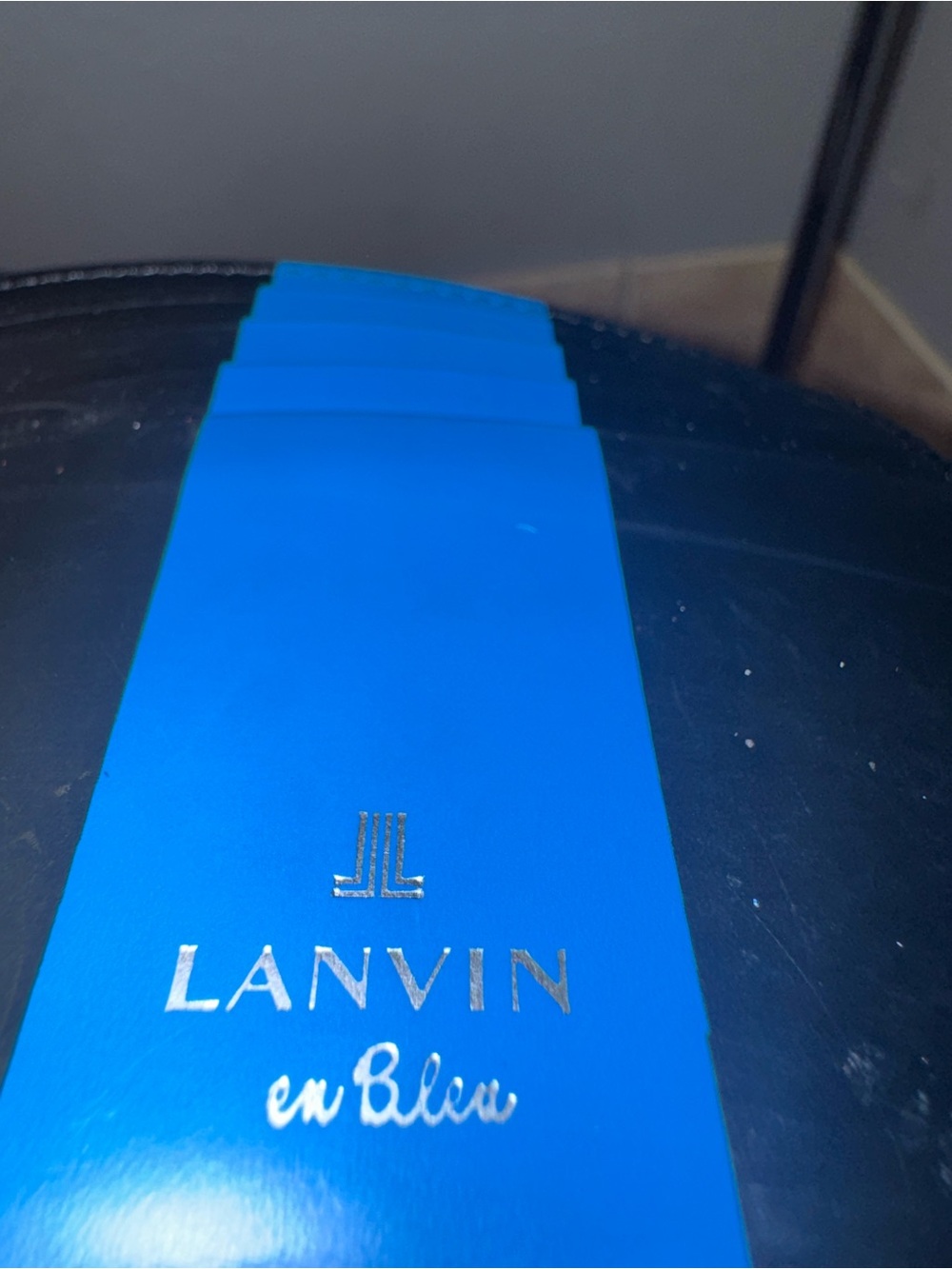 Lanvin en blue "Wagram" navy leather Bifold Wallet ✅AUTHENTIC - Picture 5 of 11